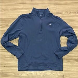 Vineyard Vines Blue Quarter-Zip Pullover